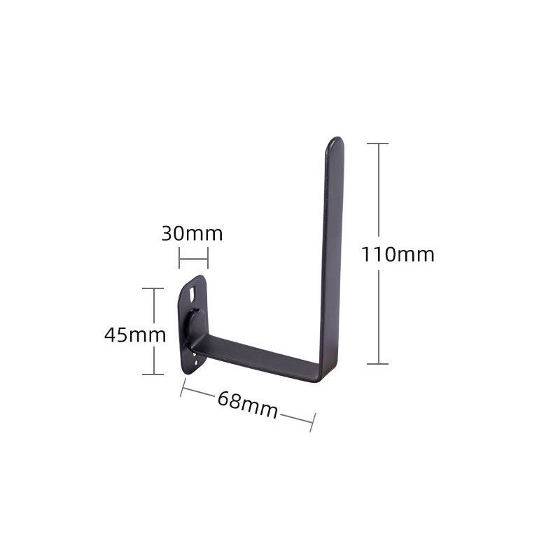 STACK-GANCHO 68X110X45-NEGRO STACK - GANCHO 68X110X45